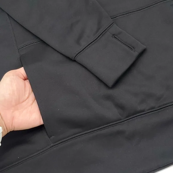 Long sleeve thumb hole fleece pullover hoodie, Size M - Picture 9 of 14